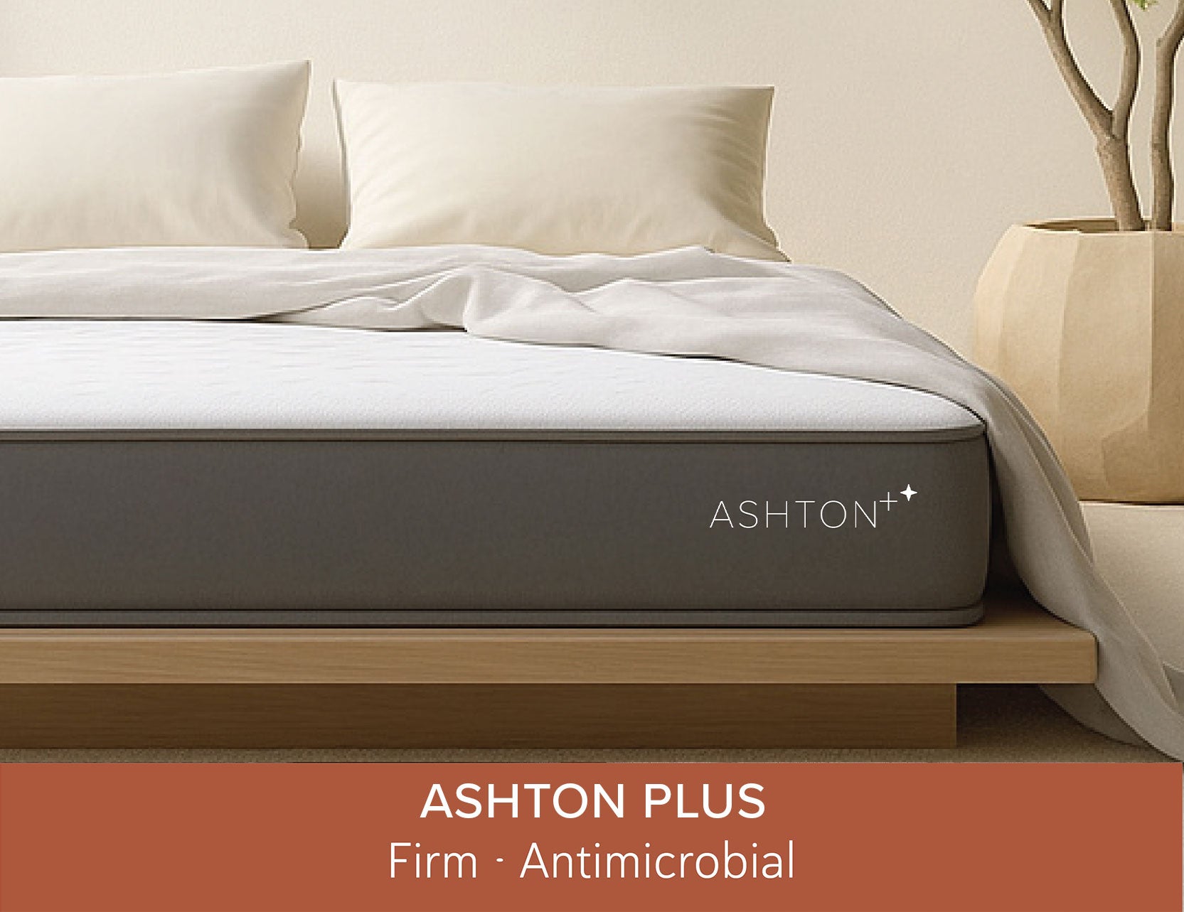 Aston Plus mattress close up view