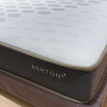 Aston Plus mattress displayed on a contemporary bed base
