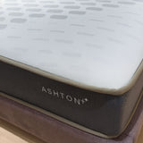 Aston Plus mattress displayed on a contemporary bed base