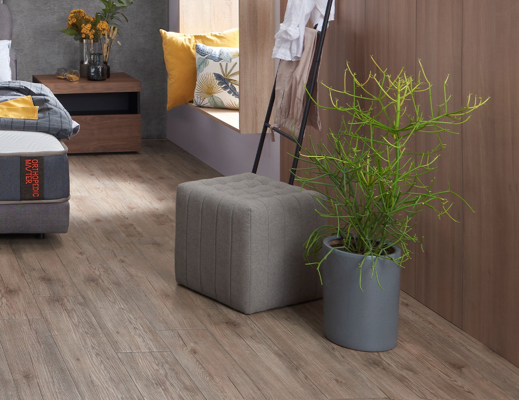 Dimple stool with a clean contemporary design