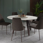 Kay round dining set with Henry chairs