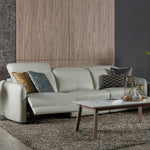 Penna leather sofa with a sleek modern silhouette