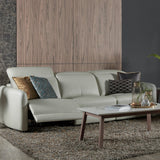 Penna leather sofa with a sleek modern silhouette