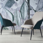 Dina lounge chair styled in a modern home office