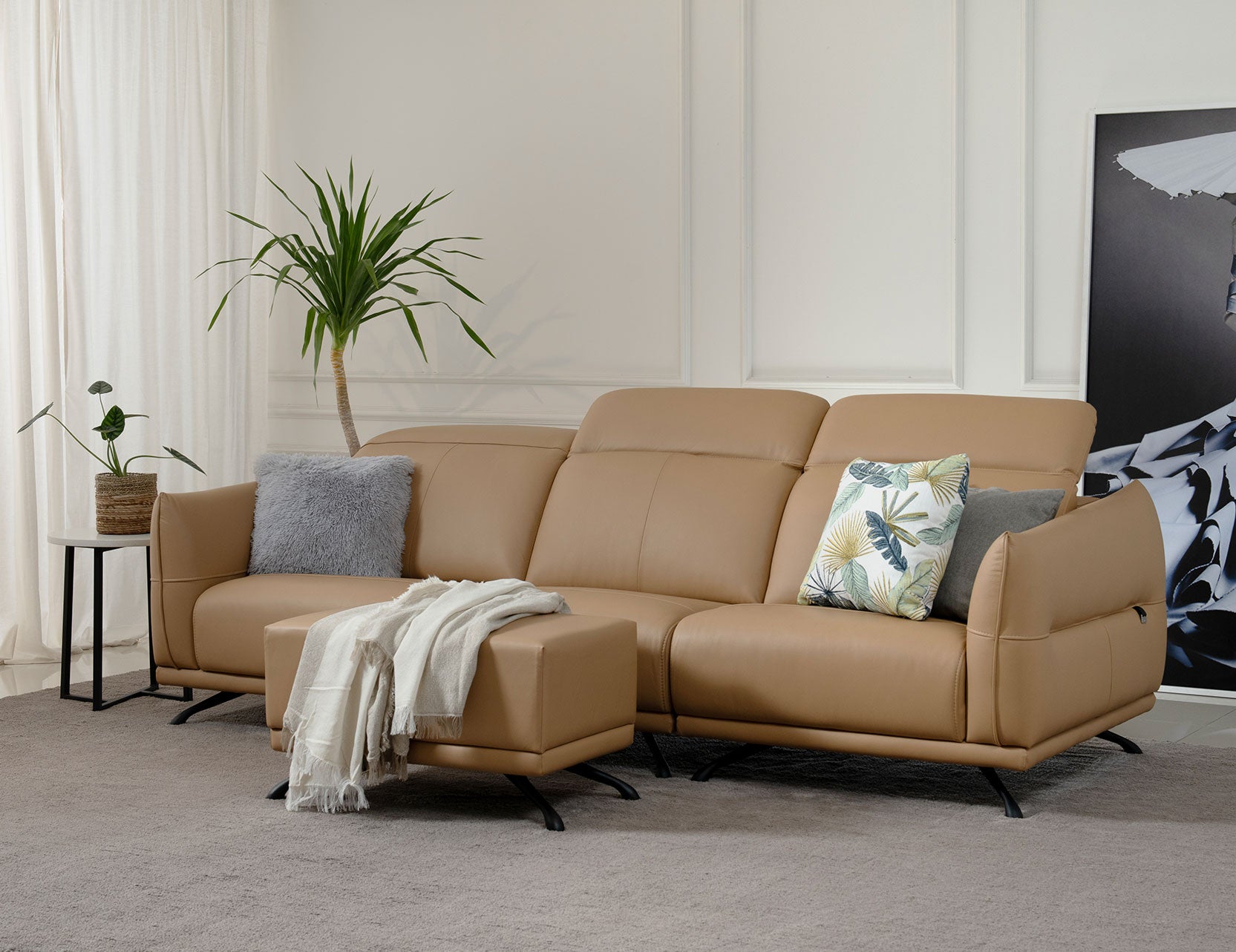 Etta sofa featuring soft contours and relaxed proportions