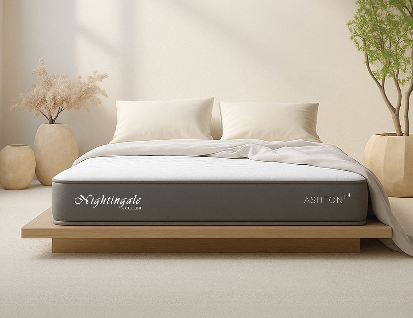 Aston Plus mattress close up view