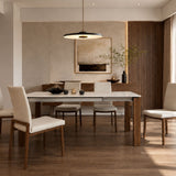 CARMENT Extendable Sintered Stone Dining Table with FLEX Dining Chairs