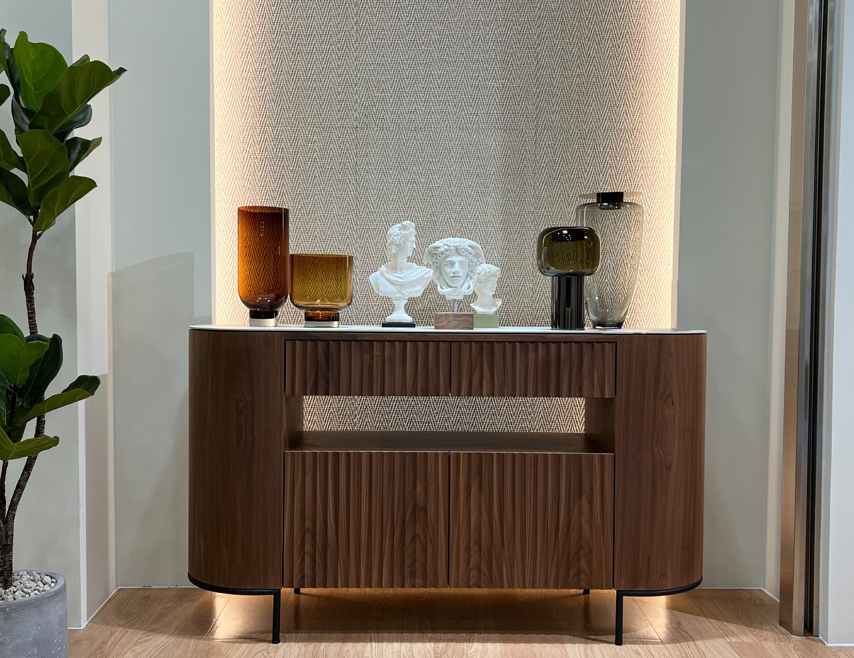 Fluto sideboard with a clean contemporary design