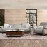 Viso leather sofa shown from a slightly different angle