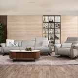 Viso leather sofa shown from a slightly different angle
